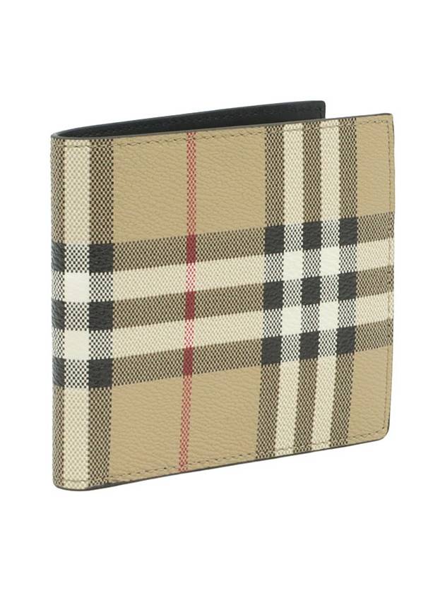 Archive Beige Vintage Check Bifold Half Wallet 80698111 - BURBERRY - BALAAN 3