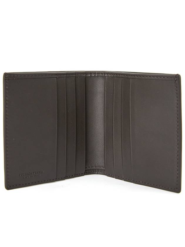 Intrecciato Leather Half Wallet Espresso - BOTTEGA VENETA - BALAAN 5