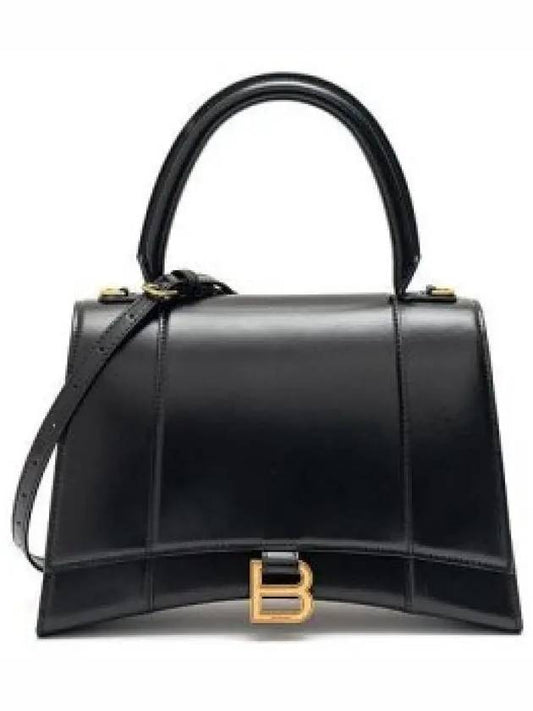 BALENCIAGA hour glass medium tote bag black 619668 1QJ4M 1000 - BALENCIAGA - BALAAN