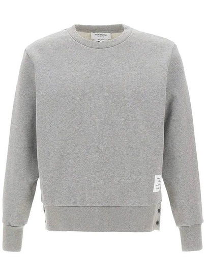 Center Back Stripe Crewneck Sweatshirt Light Grey - THOM BROWNE - BALAAN 2