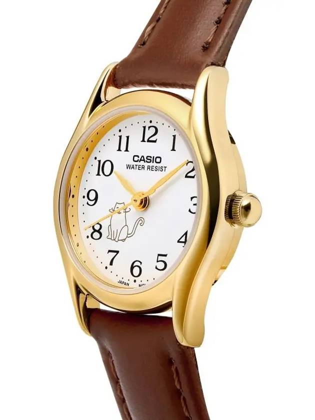 LTP 1094Q 7B8RDF 7B8 Analog College Scholastic Ability Test Student Cat Women s Leather Watch - CASIO - BALAAN 3