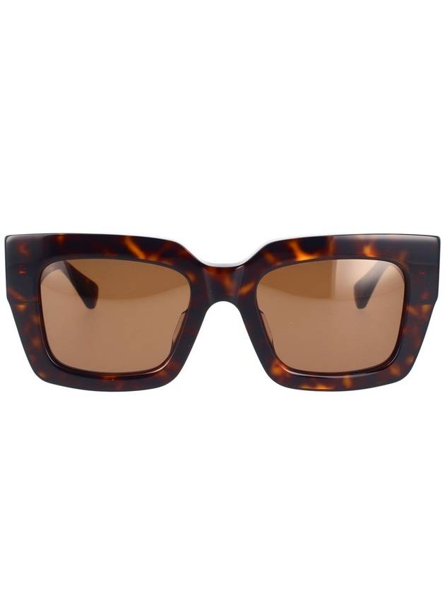 EYEWEAR Tortoiseshell effect oversized sunglasses BV1212S - BOTTEGA VENETA - BALAAN 2