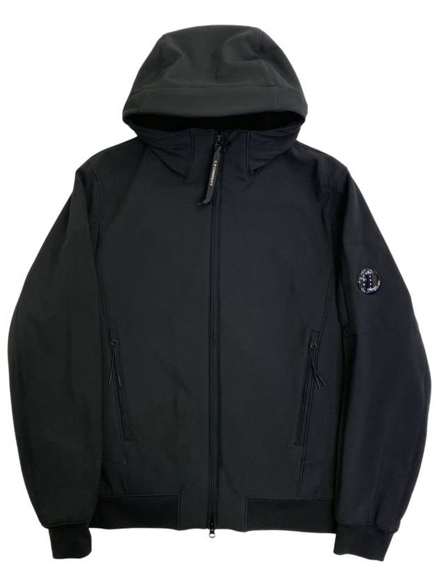 Lens Wappen Patch Zip Up Hoodie Black - CP COMPANY - BALAAN 2