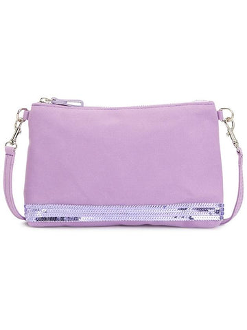 Women's Zipper Clutch Bag Purple - VANESSA BRUNO - BALAAN 1