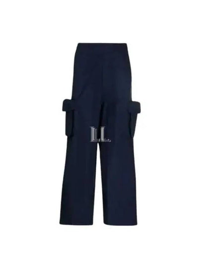 Elastic Cargo Straight Pants Dark Navy - SUNNEI - BALAAN 2