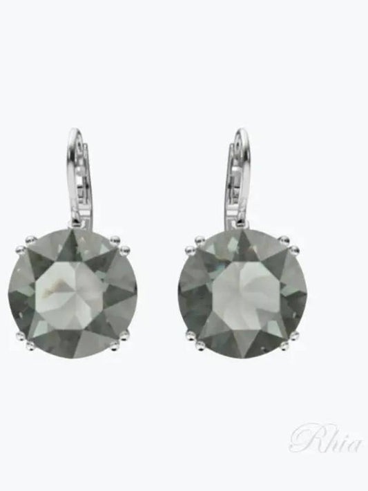 Millenia round drop hoop earrings silver - SWAROVSKI - BALAAN 2