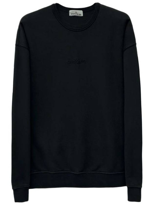 Embroidered Logo Sweatshirt Black - STONE ISLAND - BALAAN 2