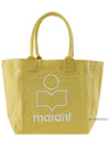 Yenky Embroidered Logo Shopper Tote Bag Yellow - ISABEL MARANT - BALAAN 2