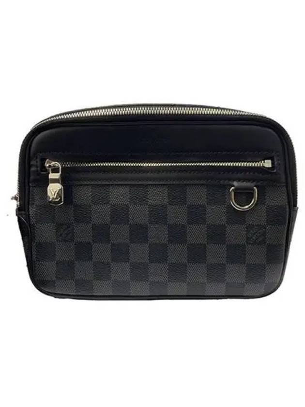 Damier Graphite Canvas Scott Messenger Bag Grey Black - LOUIS VUITTON - BALAAN 1