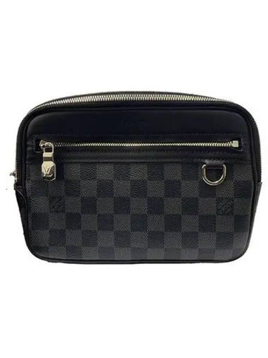 Damier Graphite Canvas Scott Messenger Bag Grey Black - LOUIS VUITTON - BALAAN 1