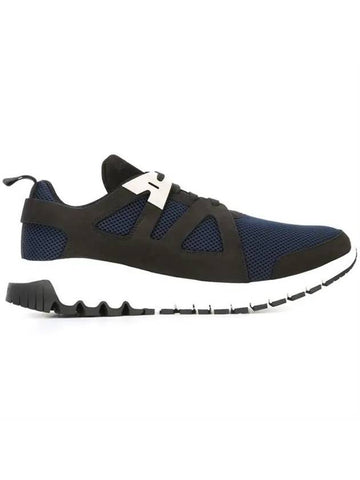 Metal Vibram Mesh Low-Top Sneakers Navy Black - NEIL BARRETT - BALAAN 1