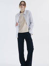 Light beige striped signature fit shirt 0102 - VOYONN - BALAAN 4