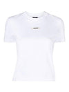 Le Gros Grain Short Sleeve T-Shirt White - JACQUEMUS - BALAAN 2