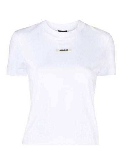 Le Gros Grain Short Sleeve T-Shirt White - JACQUEMUS - BALAAN 2