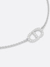 Petit CD Crystal Necklace Silver - DIOR - BALAAN 3