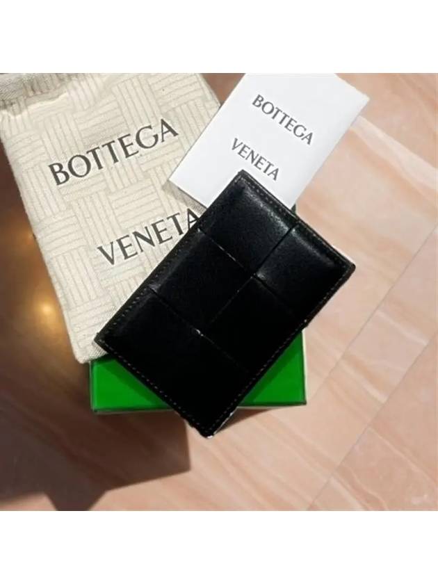 Intrecciato Cassette Card Wallet Black - BOTTEGA VENETA - BALAAN 2