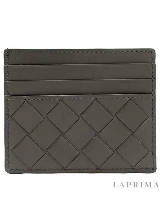 Intrecciato 3-tier card wallet gray - BOTTEGA VENETA - BALAAN.