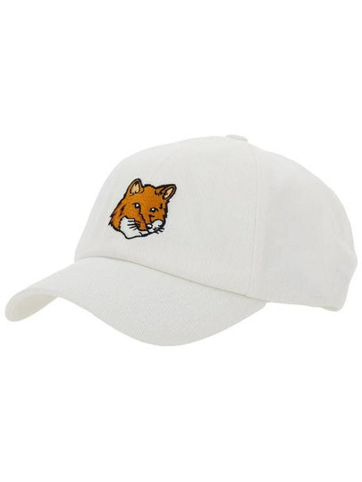 Large Fox Head 6P Ball Cap White - MAISON KITSUNE - BALAAN 2