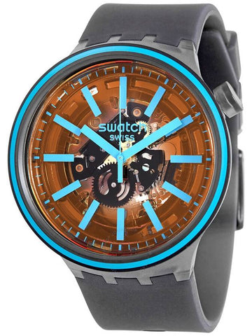 Swatch Fire Taste Quartz Black Skeleton Dial Watch SO27B112 - SWATCH - BALAAN 1