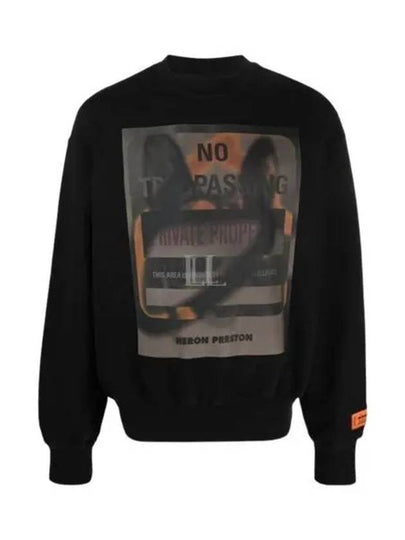 Graphic Print Sweatshirt Black - HERON PRESTON - BALAAN 2