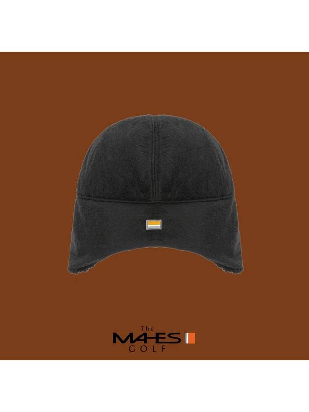 Logo Ball Cap Black Orange Label Fleece Earmuff Cap EC00738 - MAHES - BALAAN 3