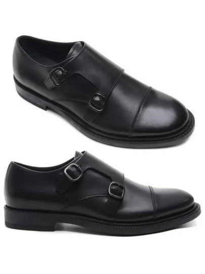 Men's Leather Monk Strap Black - TOD'S - BALAAN 2