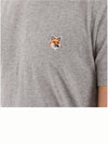 Fox Head Patch Classic Short Sleeve T-Shirt Grey Melange - MAISON KITSUNE - BALAAN 6