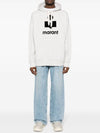 Miley Logo Cotton Hoodie Grey - ISABEL MARANT - BALAAN 3