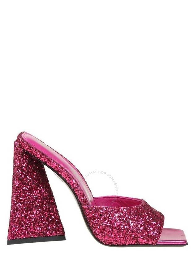 The Attico Ladies Pink Sequins Devon 115 mm Mule Brand Size 36 US Size 6 - THE ATTICO - BALAAN 1