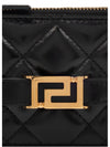 Greca Goddess Zip Card Wallet Black - VERSACE - BALAAN 6