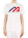 Iconic Logo Patch Short Sleeve T-Shirt White - AUTRY - BALAAN 2