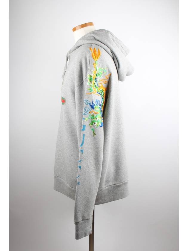 dragon embroidery hoodie - GUCCI - BALAAN 3