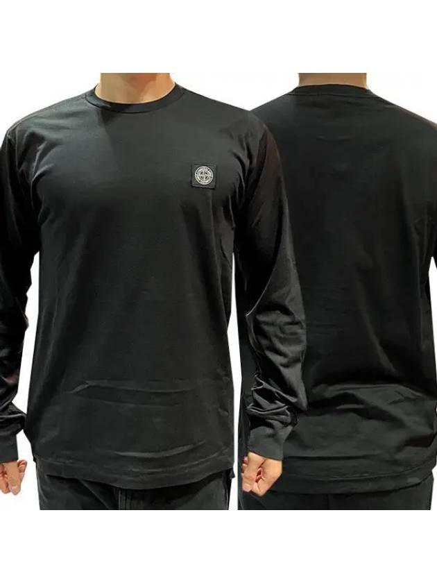 Compass logo patch long sleeve t shirt 29630658 1095485 - STONE ISLAND - BALAAN 1