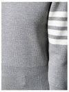 4-Bar Milano Stitch Crew Neck Knit Top Light Grey - THOM BROWNE - BALAAN 6