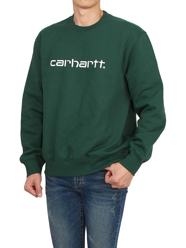 Logo Print Sweatshirt Green - CARHARTT WIP - BALAAN 6