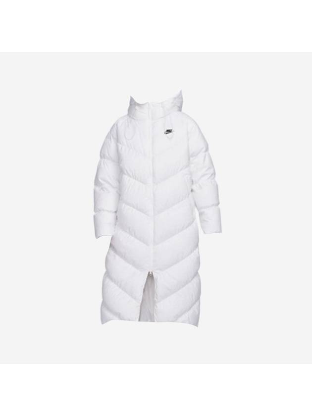 NSW Thermafit Wind Puffer Loose Hooded Padding White - NIKE - BALAAN 1