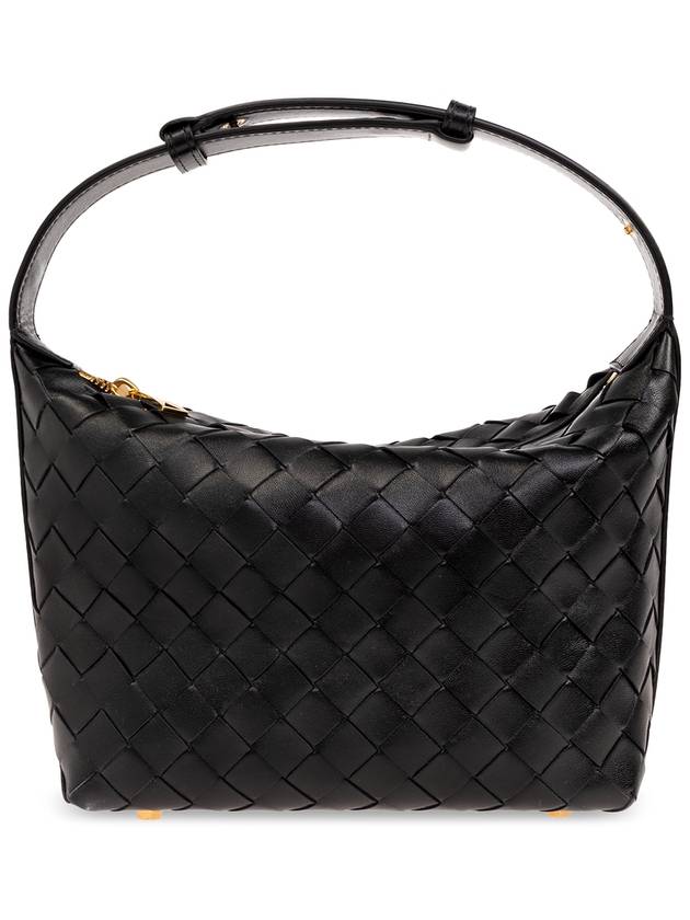 Intrecciato Small Leather Shoulder Bag Black - BOTTEGA VENETA - BALAAN 2