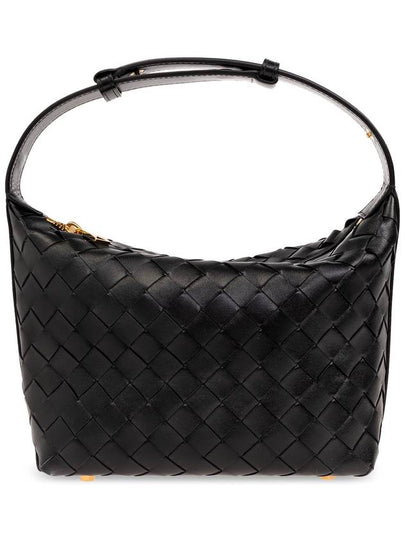 Intrecciato Small Leather Shoulder Bag Black - BOTTEGA VENETA - BALAAN 2