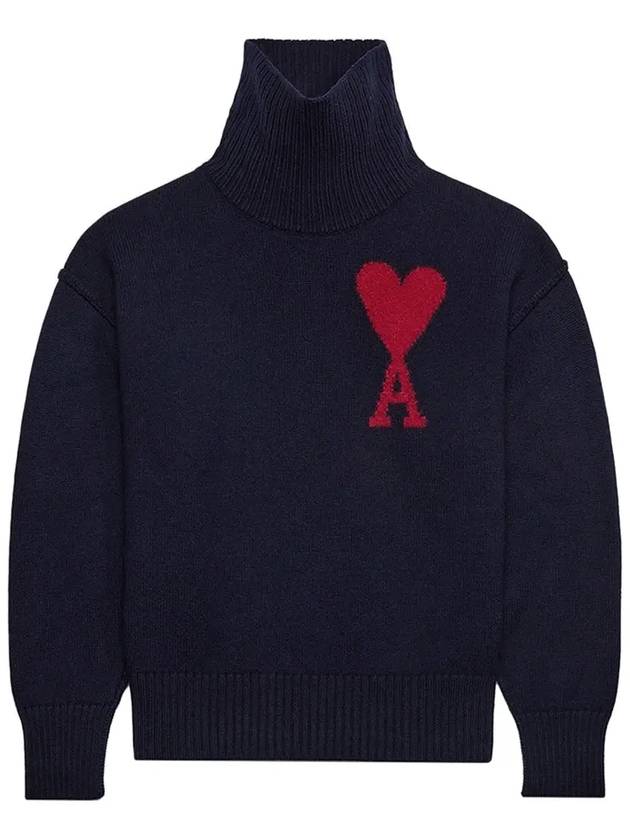 De Coeur Turtleneck Night Blue - AMI - BALAAN 7