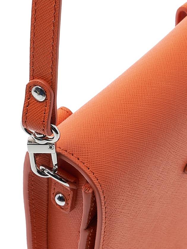 Saffiano Saddle Cross Bag Orange - VIVIENNE WESTWOOD - BALAAN 8