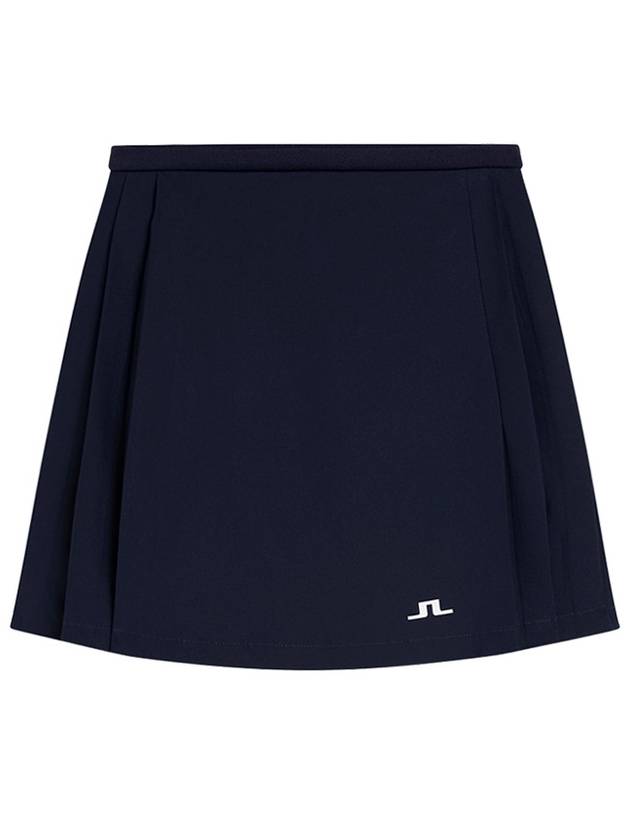 Women's SIERRA Pleated Skirt Navy - J.LINDEBERG - BALAAN 2