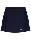 Women's SIERRA Pleated Skirt Navy - J.LINDEBERG - BALAAN 3