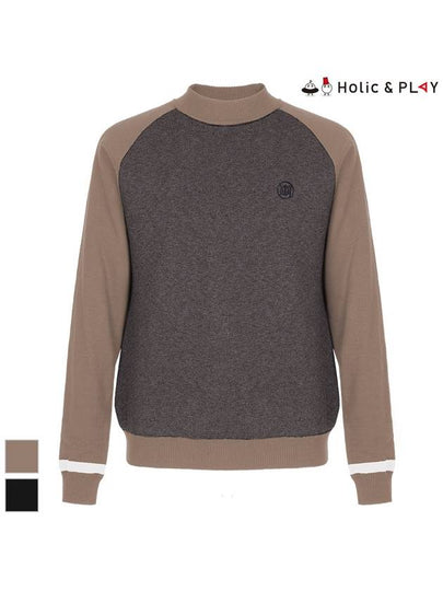 Men s Raglan Sleeve Windproof Lining Sweater HC4MSW001 - HOLIC&PLAY - BALAAN 2