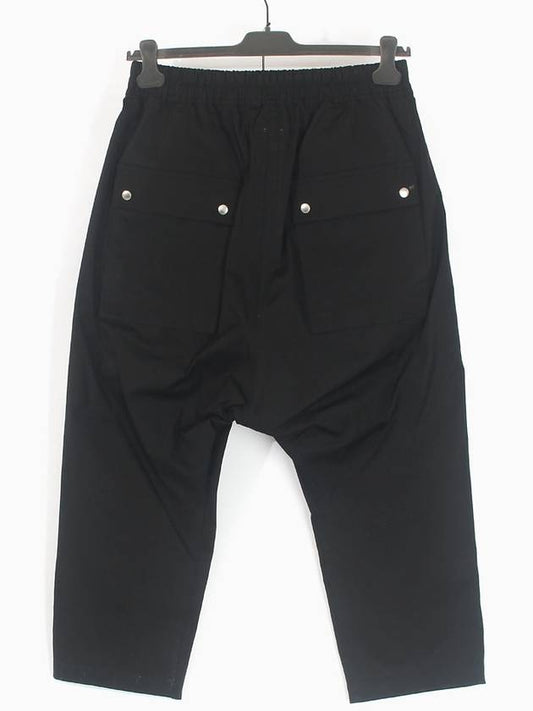 20SS Men's Front Zipper Bella Crop Pants Black RU20S7363 09 - RICK OWENS - BALAAN 2