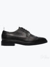 Men's Classic Long Wing Brogue Lace Up Brogue Shoes Black - THOM BROWNE - BALAAN 2