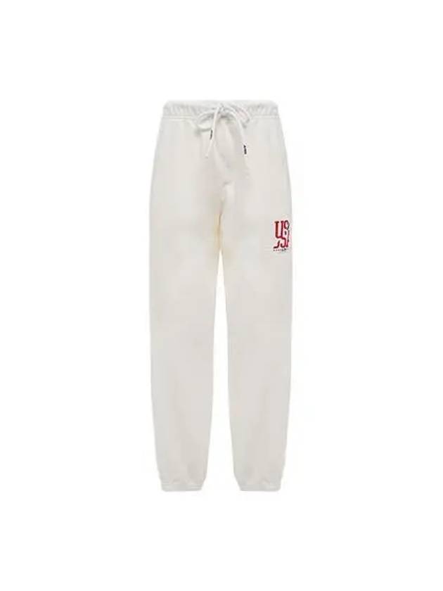 Pants Women s Iconic Print Logo Jogger White - AUTRY - BALAAN 1