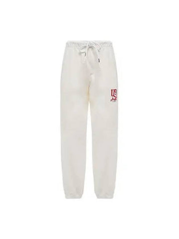 Pants Women s Iconic Print Logo Jogger White - AUTRY - BALAAN 1