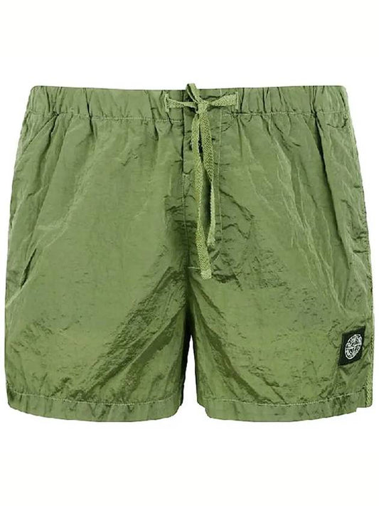 Wappen Patch Nylon Metal Swim Shorts Green - STONE ISLAND - BALAAN 2