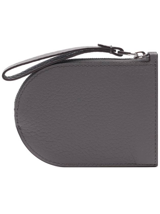 Pin D Taurillon Soft Grain Leather Card Wallet Stone - DELVAUX - BALAAN 5