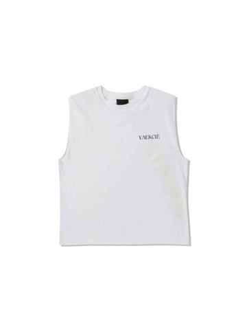 PADDED SHOULDER LOGO SLEEVELESSWHITE - VAEKCIE - BALAAN 1